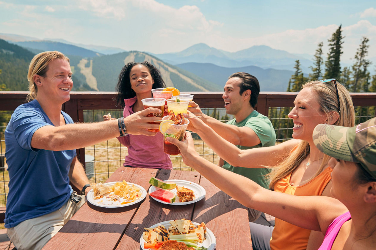 Friends enjoy summer activities in Keystone, CO.