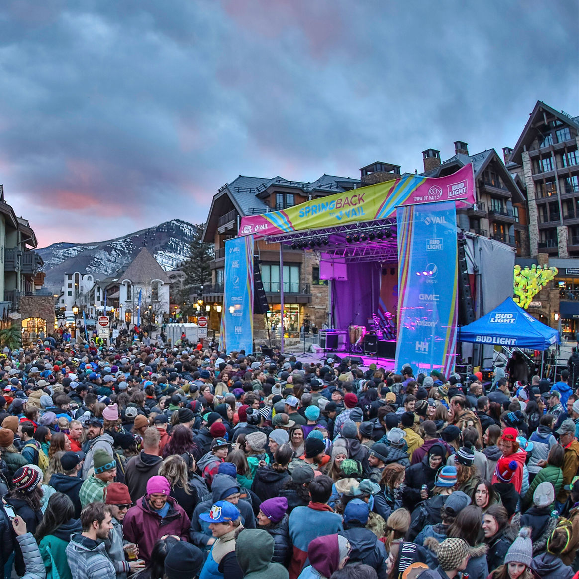 Spring Back to Vail concert series in Vail, CO.