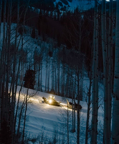 Evening sleigh ride to Allie's Cabin in Beaver Creek, CO.