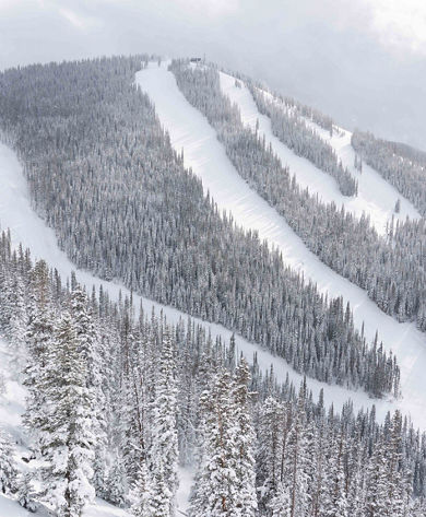 Scenic views of North Peak in Keystone, CO.