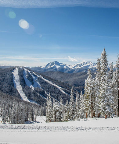 Scenic views of North Peak in Keystone, CO.