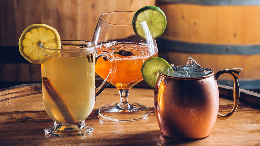 Beverages at local restaurants in Northstar, CA.