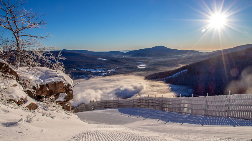 Fresh Corduroy at Hunter Mountain