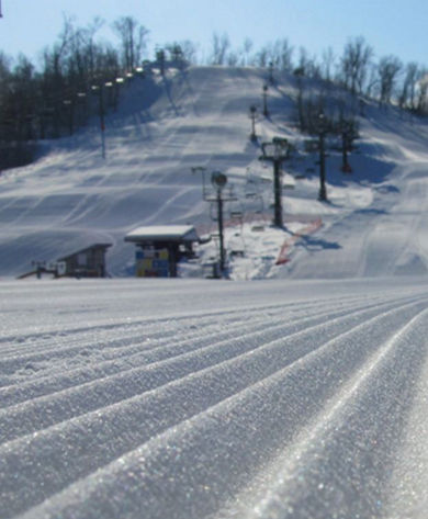 Freshly Groomed Corduroy at Snow Creek