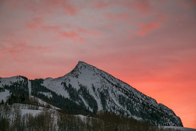 Red Sunrise Over Peak