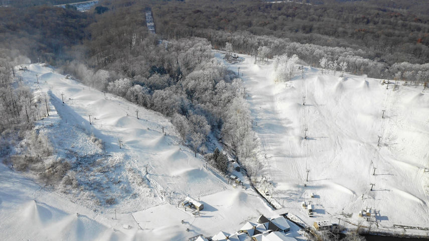 Aerial View of Boston Mills Ski Area