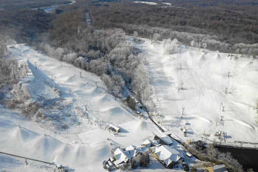 Aerial View of Boston Mills Ski Area