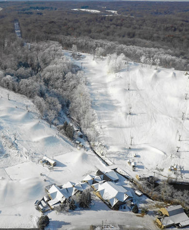 Aerial View of Boston Mills Ski Area