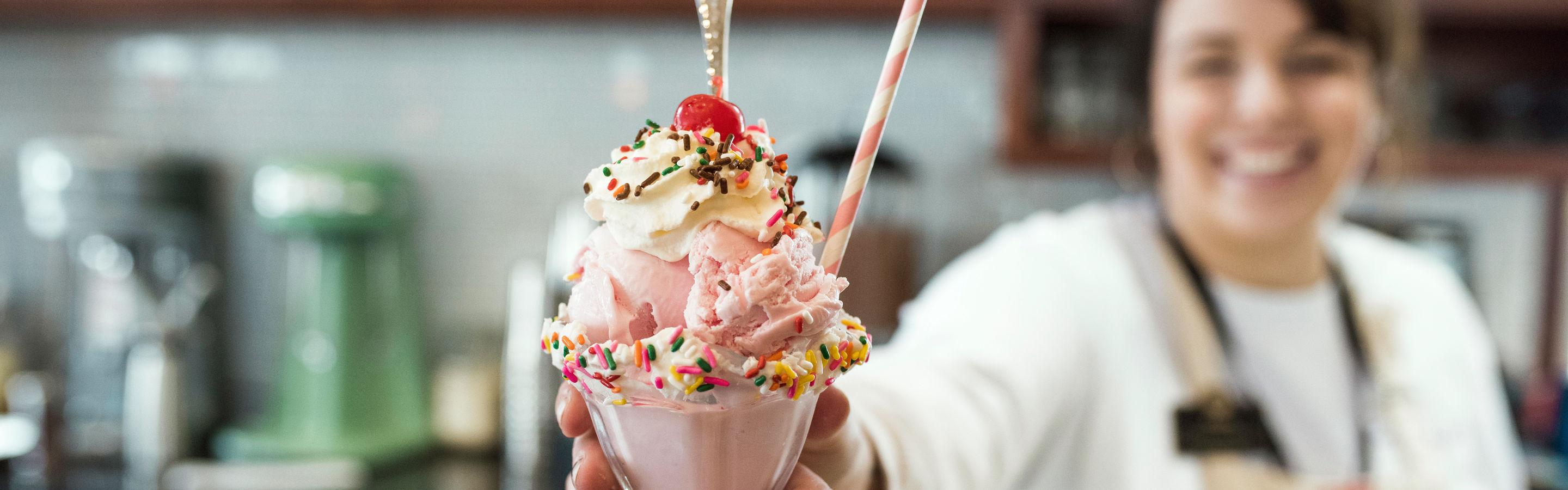 The Ice Cream Parlour on the mountain at Beaver Creek, CO.