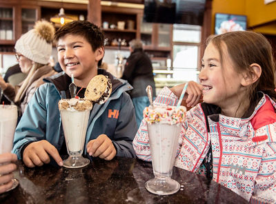 The Ice Cream Parlour on the mountain at Beaver Creek, CO.