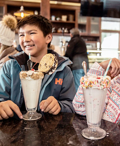 The Ice Cream Parlour on the mountain at Beaver Creek, CO.