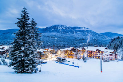 View of Whistler Creekside and Creekside Gondola At Whistler Blackcomb from Lower Dave Murray 