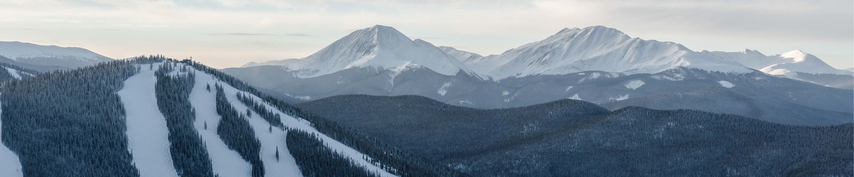 Groomed run in Keystone, CO.