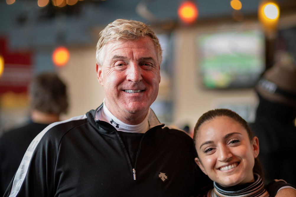 Enjoying a Beer During Apr�s Ski at Hunter Mountain