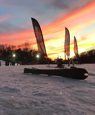 Ski Area Set Up for Night Skiing at Snow Creek
