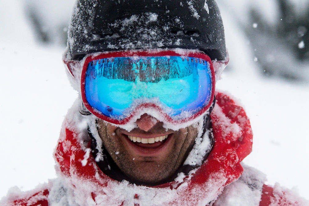 Austin Ross on Blackcomb Mountain in Whistler Blackcomb.