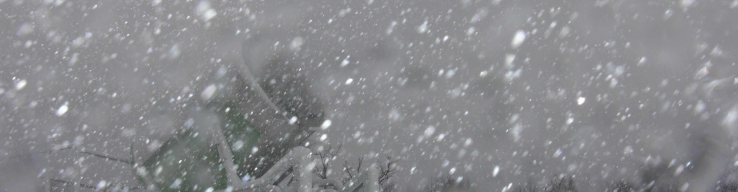 Snow Gun Firing on Ski Run at Roundtop