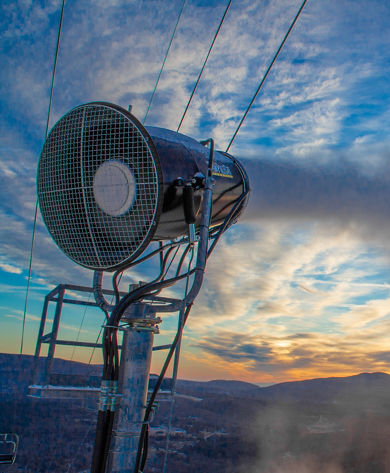 Sunrise Snowmaking at Hunter Mountain