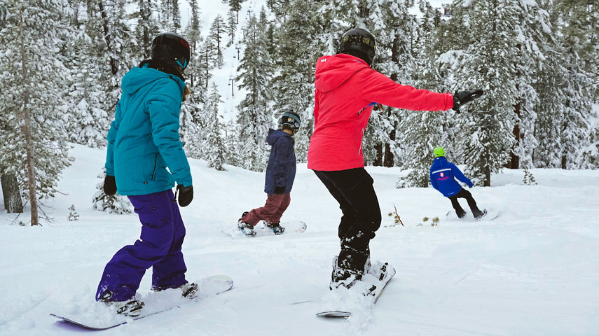 Snowboarding in Heavenly, CA.