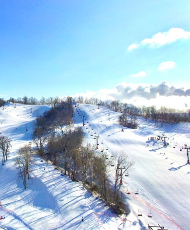 Aerial View of the Ski Area at Snow Creek