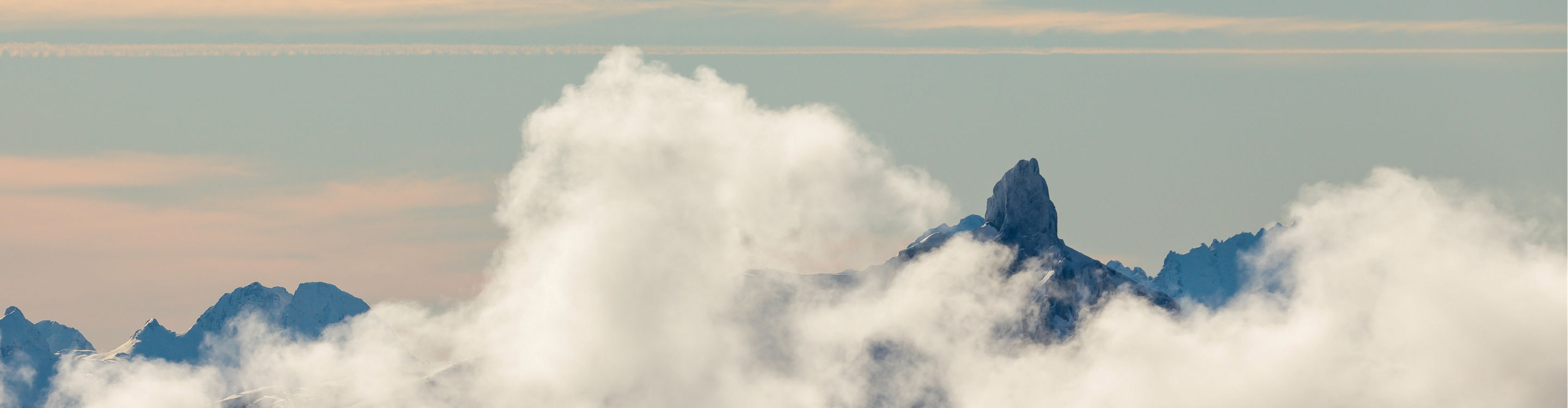 Aerial views of Whistler Blackcomb.