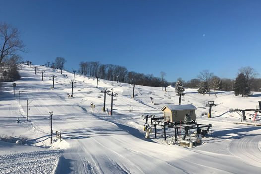 Freshly Groomed Hidden Valley Ski Area