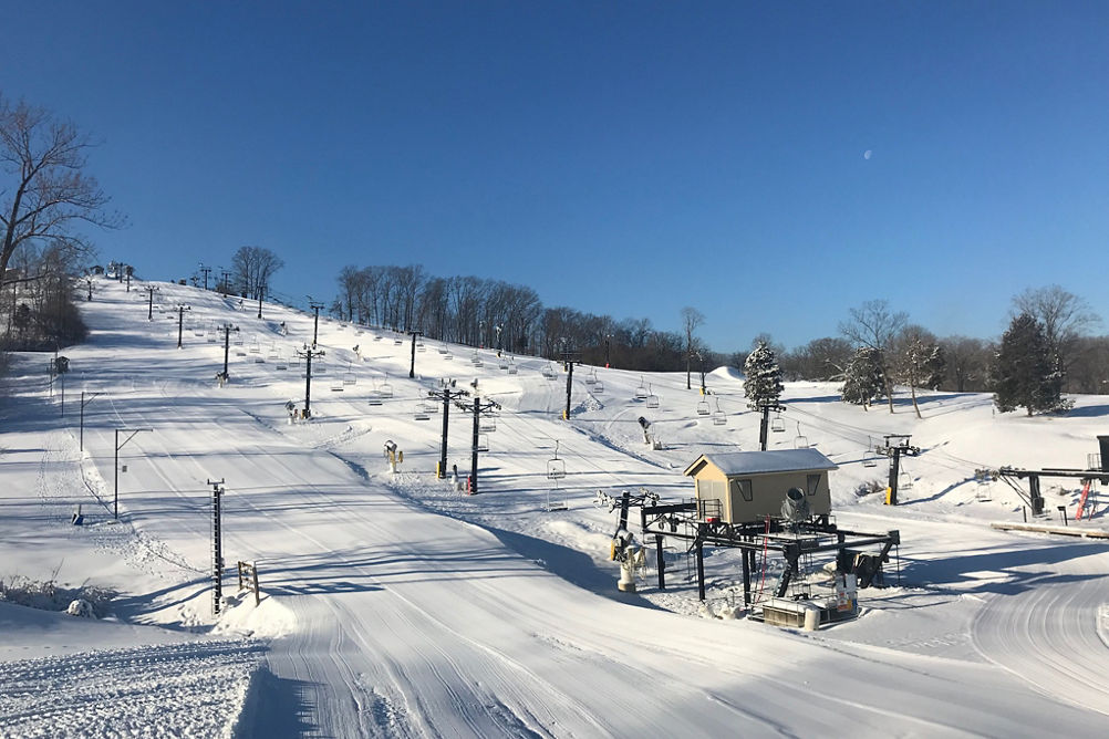 Freshly Groomed Hidden Valley Ski Area