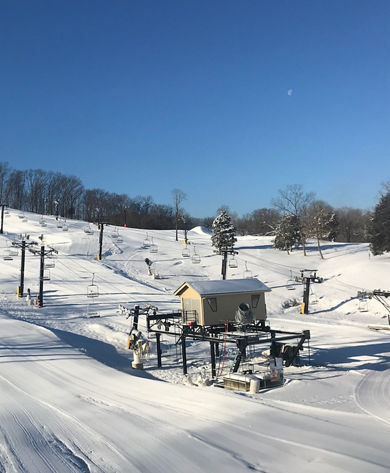 Freshly Groomed Hidden Valley Ski Area