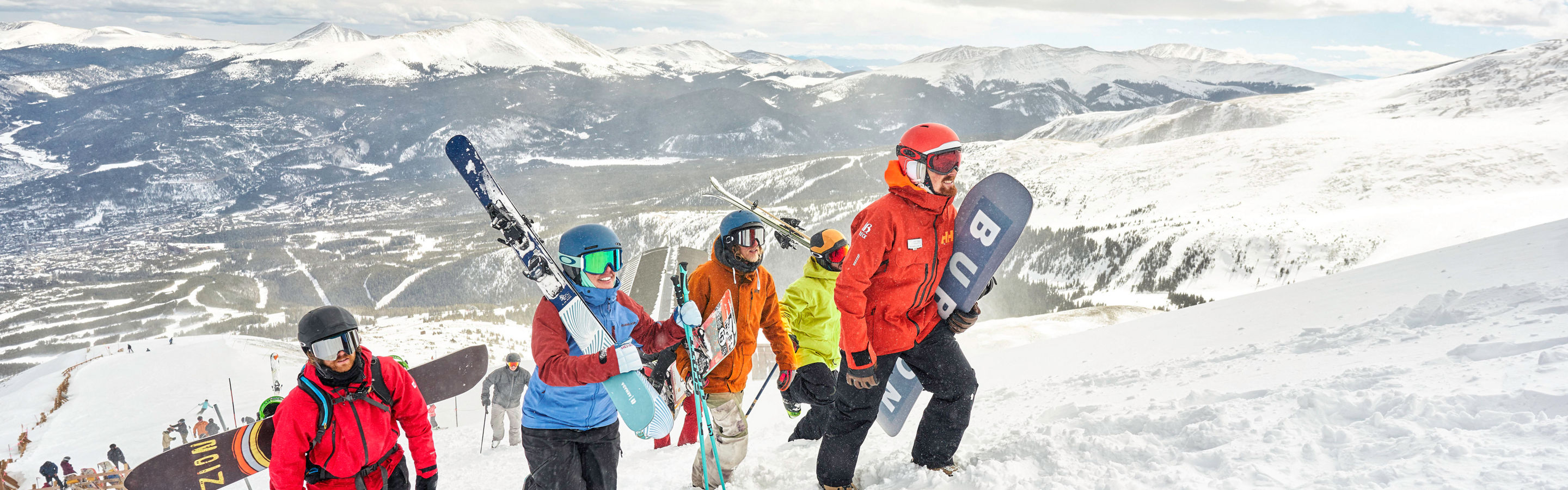 Y& I Breck Guides hike up Peak 8 at Breckenridge, CO.