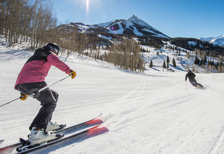 Skiing in Crested Butte, CO.