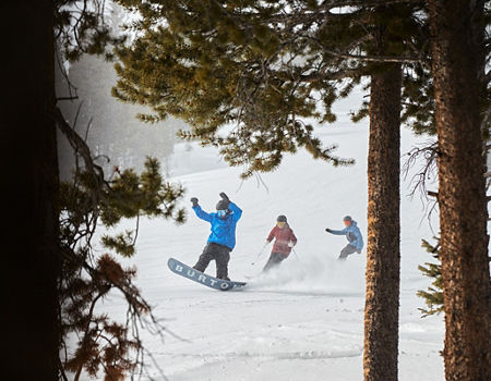 Friends Make Turns at Breckenridge