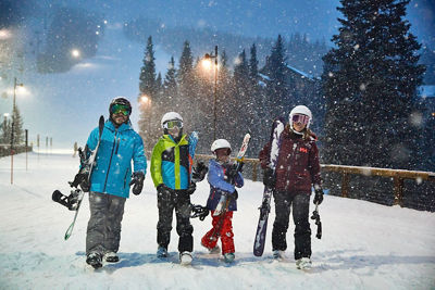 Family Night Skiing In Keystone, CO.