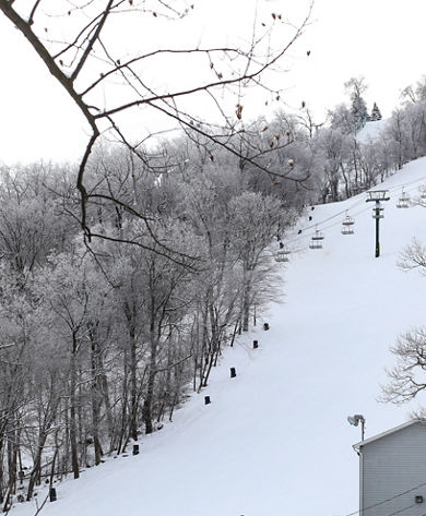 View of Snowy Exhibition Run at Roundtop