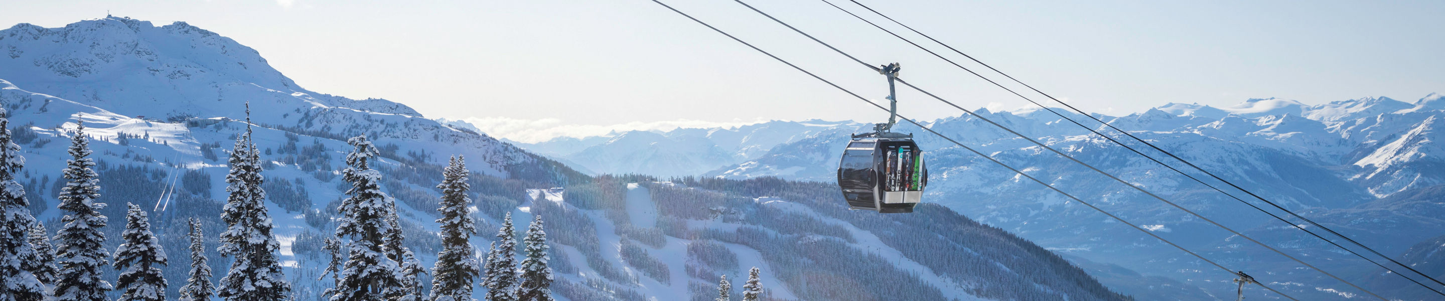 The gondola in Whistler Blackcomb.