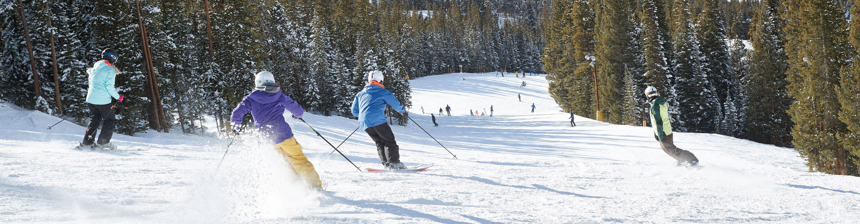 Friends skiing in Keystone, CO.