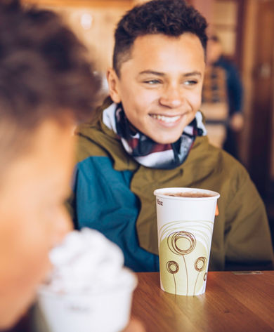 Family enjoying food and drinks at Summit Smokehouse in Northstar California