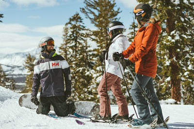 Friends skiing in Heavenly, CA.