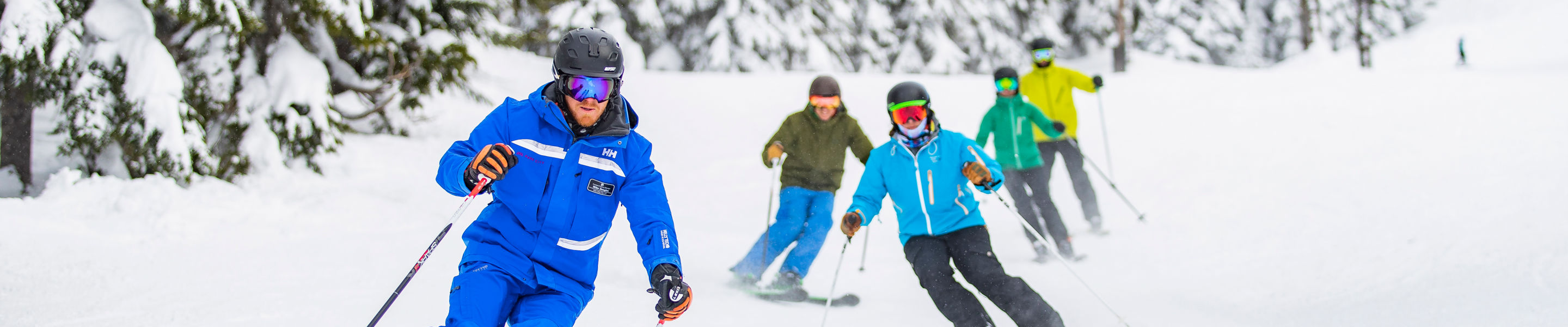 Adult Group Turns Ski and Ride School at Stevens Pass