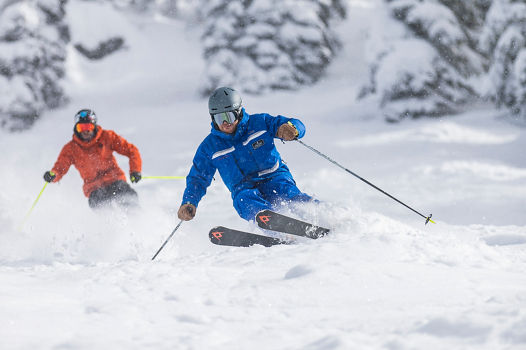 Mogul Ski Turn Ski and Ride School at Stevens Pass