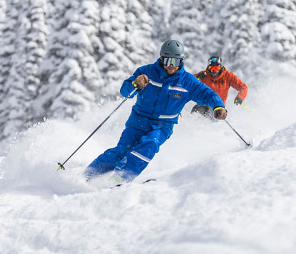 Tandem Mogul Turns Ski and Ride School at Stevens Pass