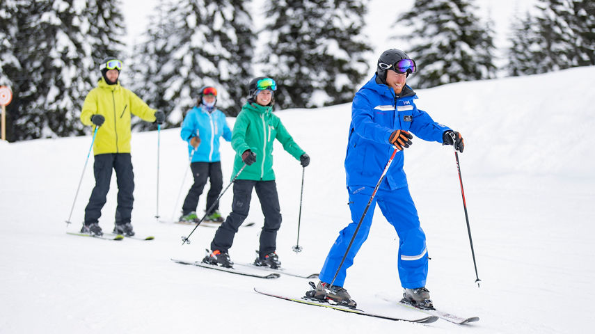 Beginner Ski Lesson at Stevens Pass
