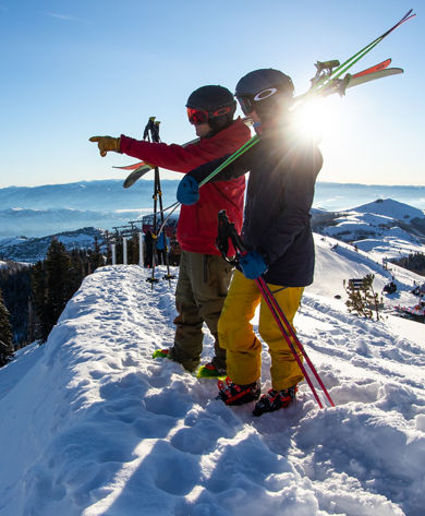 Friends Hiking Jupiter Peak