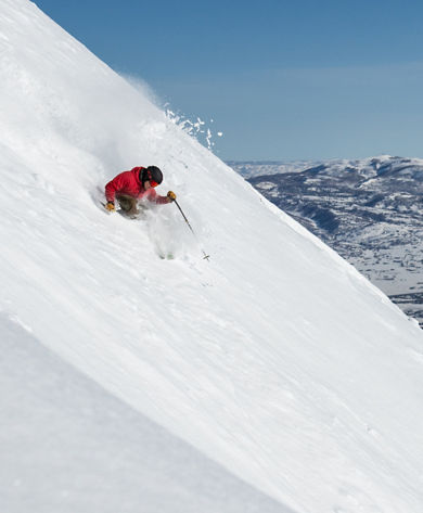 Advanced skiing at Park City