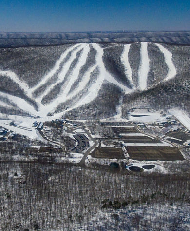 Aerial View of the Whitetail Ski Area