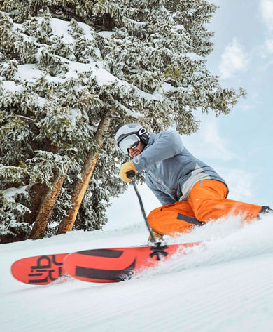 Family skiing in Vail, CO.