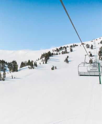 Snowy mountains of Kirkwood, CA.