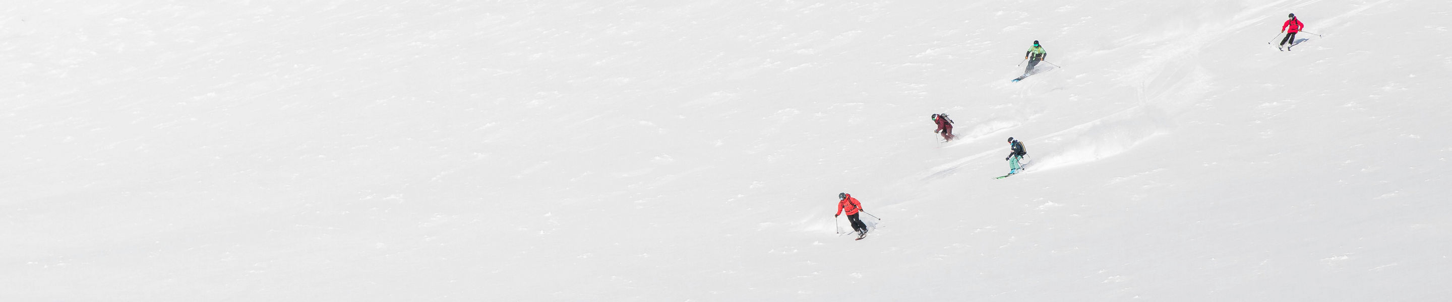 Family skiing in Kirkwood, CA.