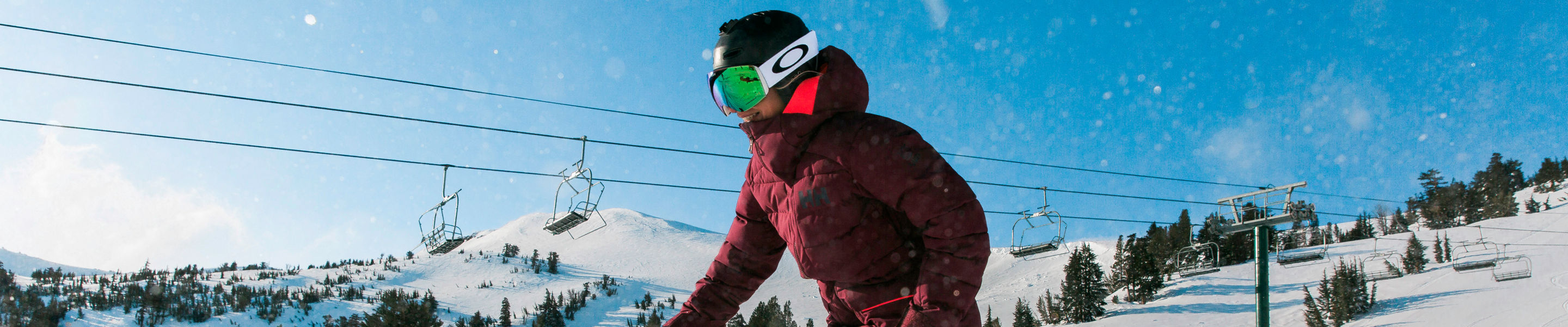 Family skiing in Kirkwood, CA.
