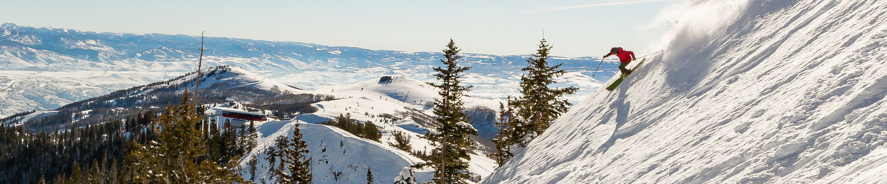 Skiing vast terrain at Park City