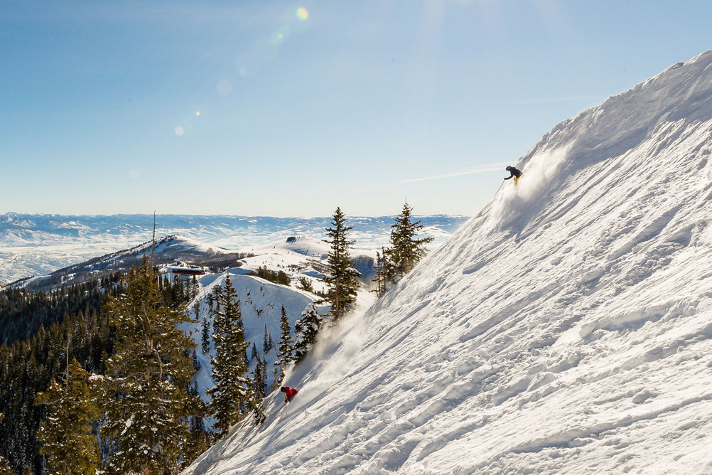 Skiing vast terrain at Park City